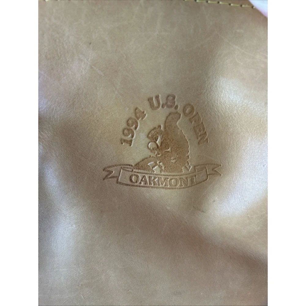 Oakmont 1994 U.S. Open Large Leather Brown Duffle Gym Bag